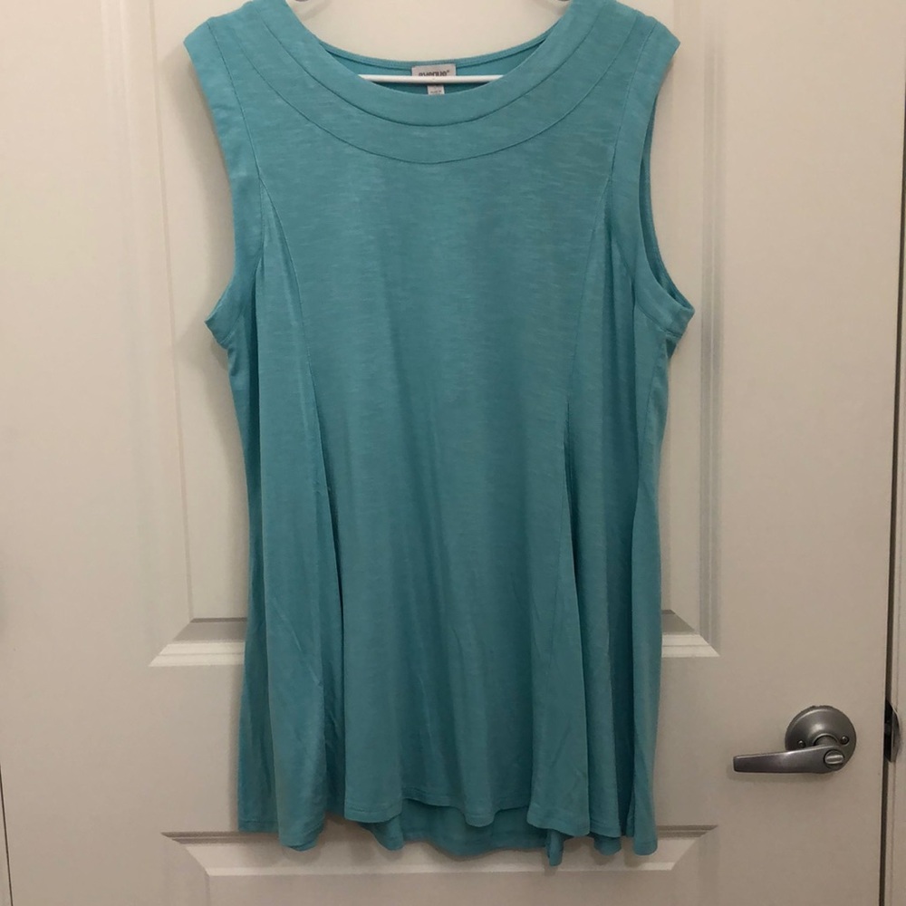 Avenue sleeveless light blue top size 14/16
